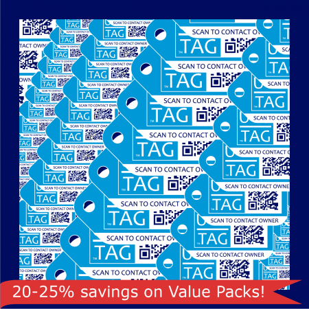 Lost Property Location Tags (Personal / Family Value Packs)